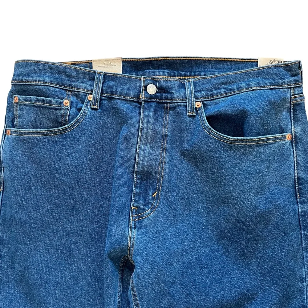 Levis 505 Regular Fit Jeans Mens 36x32 Blue Denim Straight Leg 005053126‎ NEW